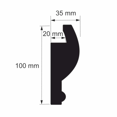 20 Meter Stuckleisten OL-1